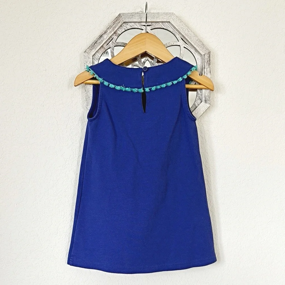 Gymboree • Blue Dress with Floral Accents